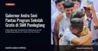 Gubernur Andra Soni Pantau Program Sekolah Gratis di SMK Pandeglang