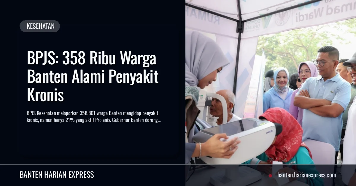BPJS: 358 Ribu Warga Banten Alami Penyakit Kronis