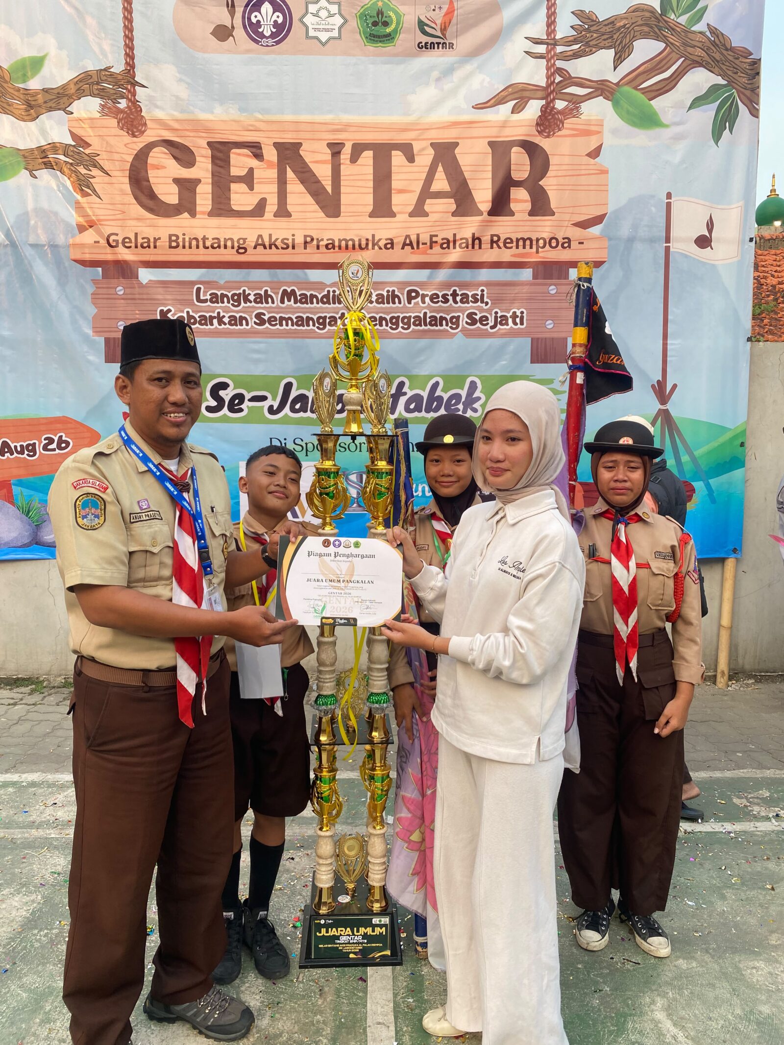 SMPN 161 Jakarta Raih Juara Umum I GENTAR Tingkat Penggalang SMP Se-Jabodetabek