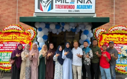 Milenia Taekwondo Buka Cabang Keempat di Bintaro, Milen Florist Resmikan Kantor Baru