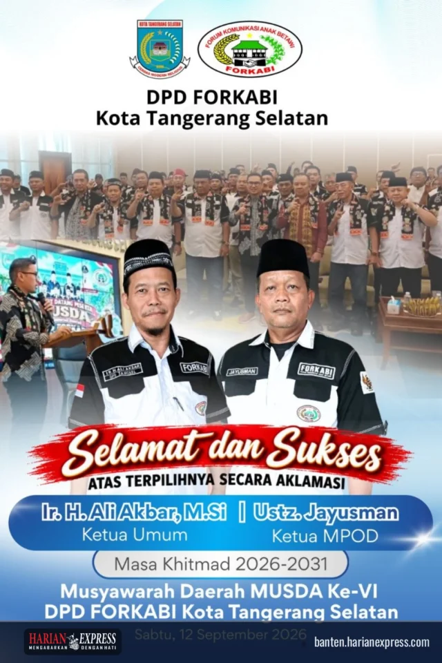 Ali Akbar dan Jayusman Pimpin FORKABI Tangsel 2026-2031