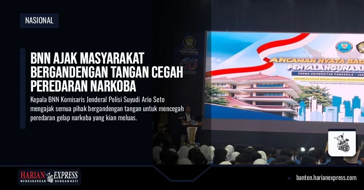 BNN Ajak Masyarakat Bergandengan Tangan Cegah Peredaran Narkoba