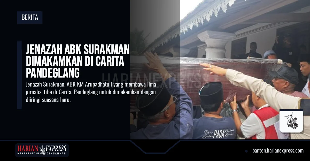 Jenazah ABK Surakman Dimakamkan di Carita Pandeglang