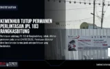 Kemenhub Tutup Permanen Perlintasan JPL 183 Rangkasbitung