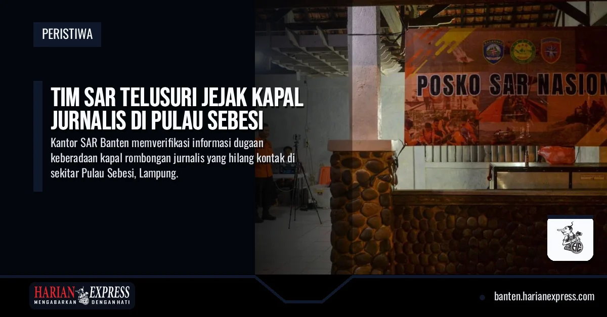Tim SAR Telusuri Jejak Kapal Jurnalis di Pulau Sebesi
