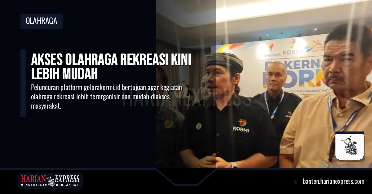 Akses Olahraga Rekreasi Kini Lebih Mudah