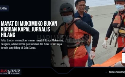Mayat di Mukomuko Bukan Korban Kapal Jurnalis Hilang