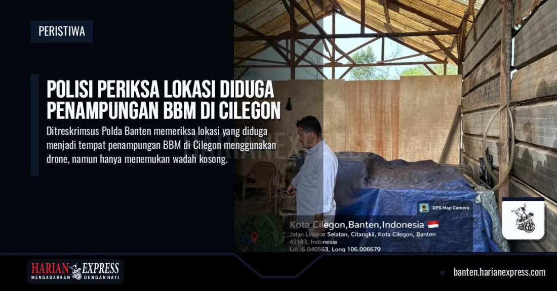 Polisi Periksa Lokasi Diduga Penampungan BBM di Cilegon