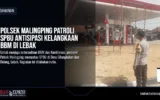 Polsek Malingping Patroli SPBU Antisipasi Kelangkaan BBM di Lebak