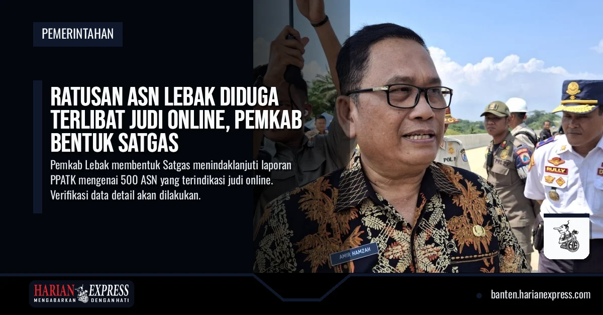 Ratusan ASN Lebak Diduga Terlibat Judi Online, Pemkab Bentuk Satgas