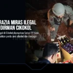 Satpol PP Razia Miras Ilegal di Jalan Sudirman Cikokol