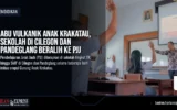 Abu Vulkanik Anak Krakatau, Sekolah di Cilegon dan Pandeglang Beralih ke PJJ