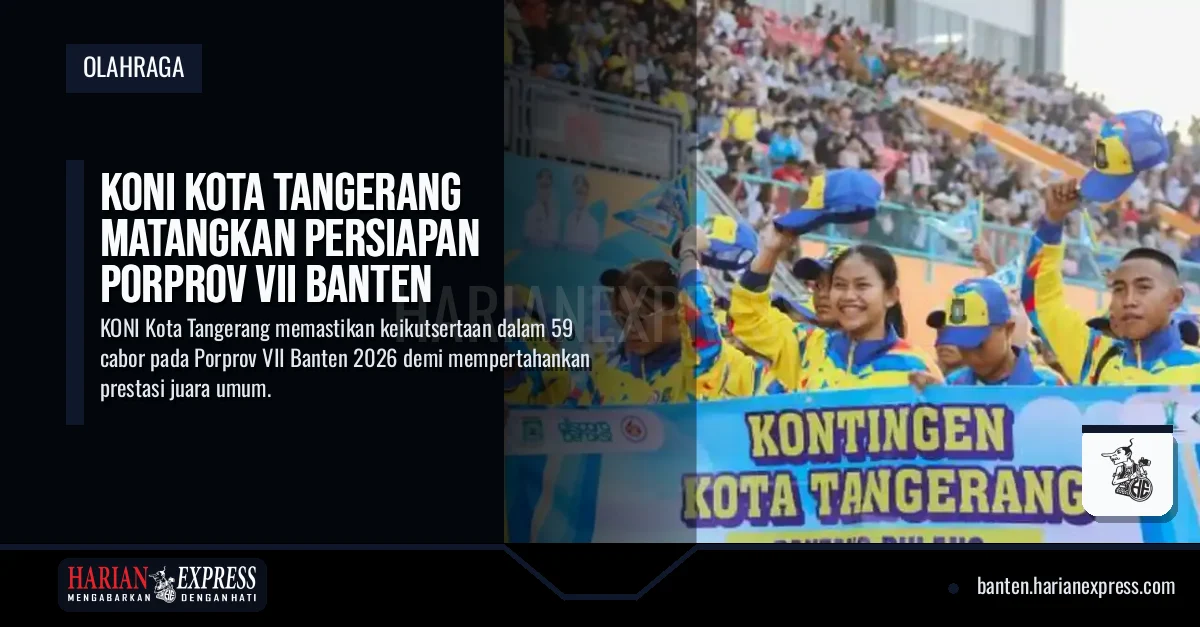 KONI Kota Tangerang Matangkan Persiapan Porprov VII Banten, Target Juara Umum