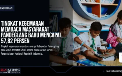 Tingkat Kegemaran Membaca Masyarakat Pandeglang Baru Mencapai 57,82 Persen