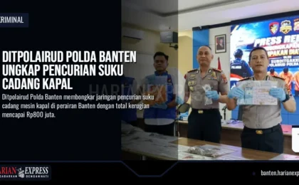Ditpolairud Polda Banten Ungkap Pencurian Suku Cadang Kapal