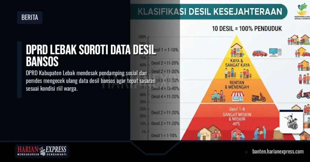 DPRD Lebak Soroti Data Desil Bansos