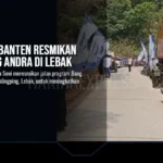 Gubernur Banten Resmikan Jalan Bang Andra di Lebak