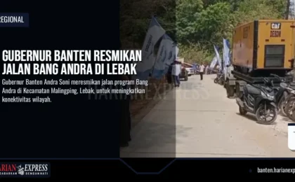 Gubernur Banten Resmikan Jalan Bang Andra di Lebak