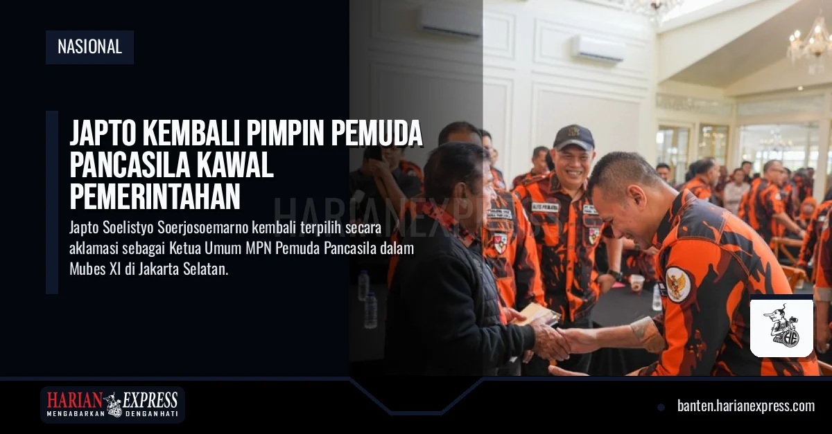 Japto Kembali Pimpin Pemuda Pancasila Kawal Pemerintahan