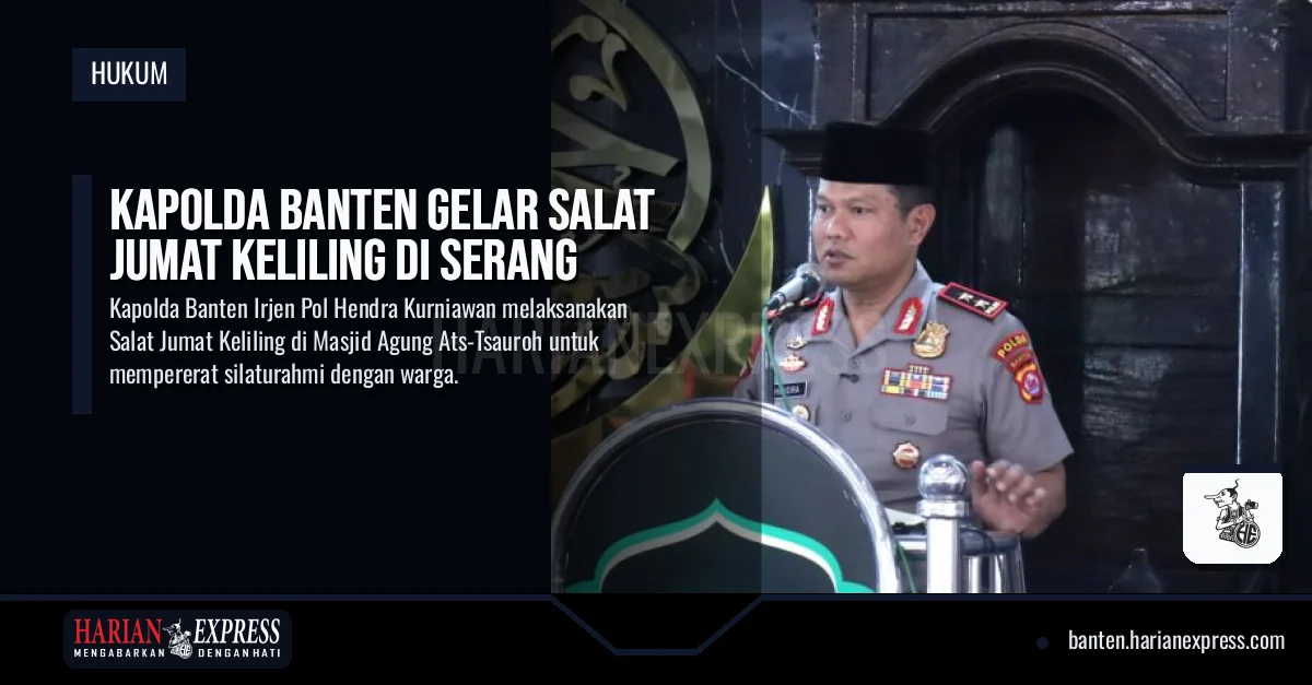 Kapolda Banten Gelar Salat Jumat Keliling di Serang