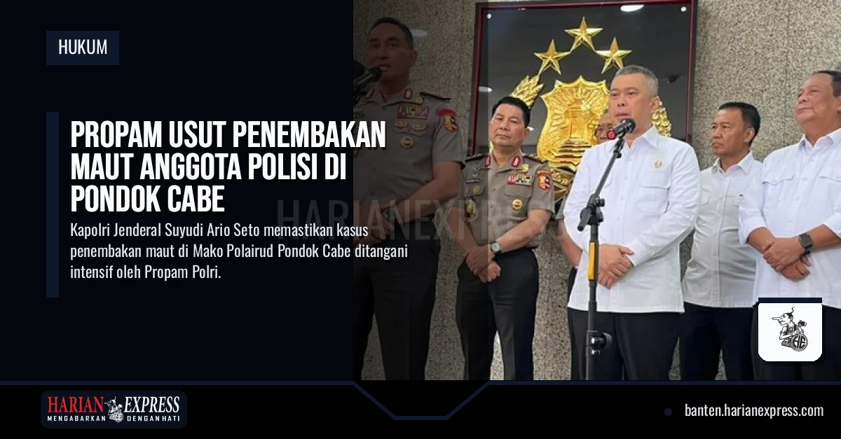 Kapolri : Propam Usut Penembakan Maut Anggota Polisi di Pondok Cabe