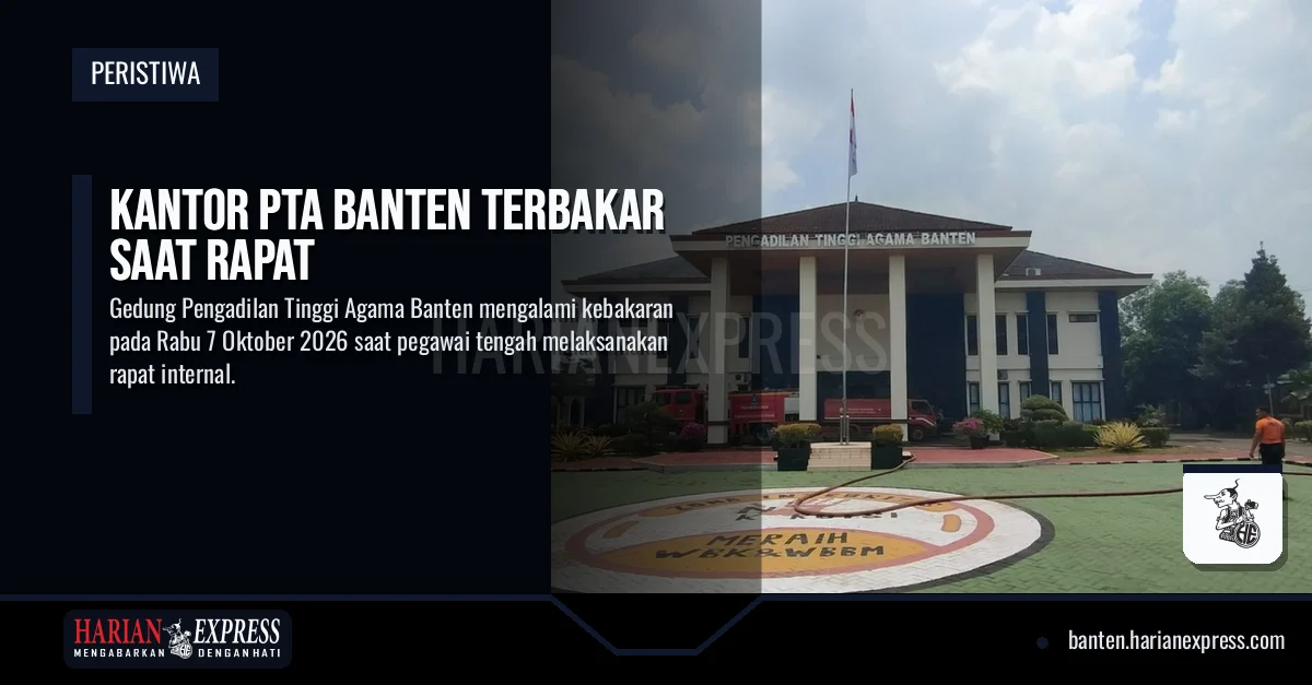 Kantor PTA Banten Terbakar Saat Rapat