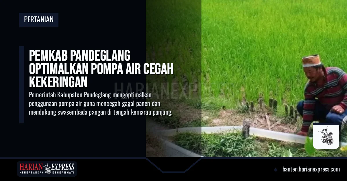 Pemkab Pandeglang Optimalkan Pompa Air Cegah Kekeringan