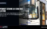Pemkot Serang Uji Coba Bus Listrik